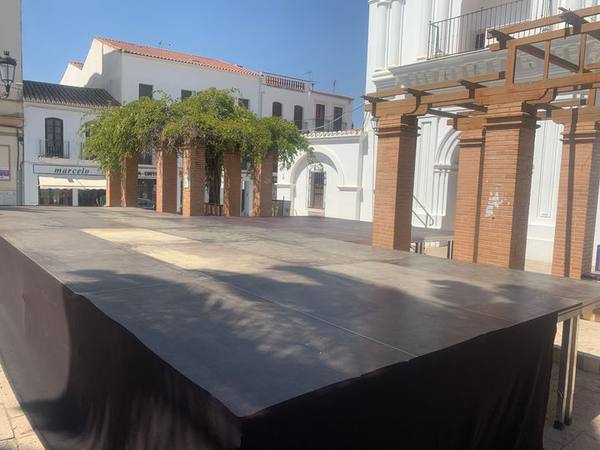 Escenario en Azuaga (Badajoz)