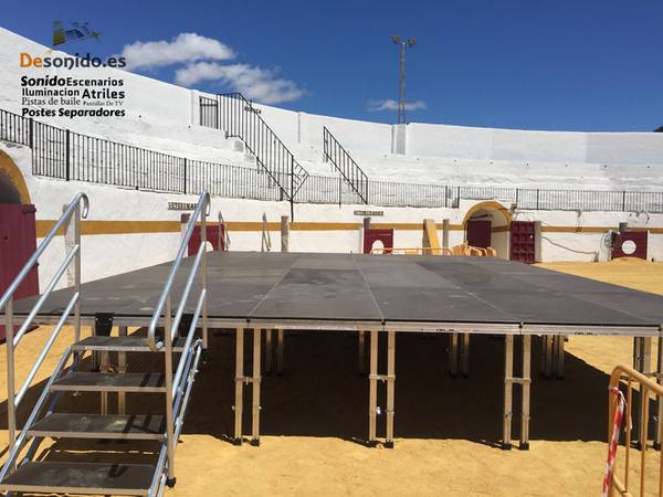 Escenario en Fuentes de León