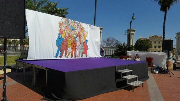 Escenario para Mitin politico
