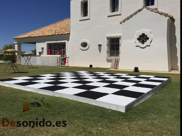 Pista de baile para boda en Ronda