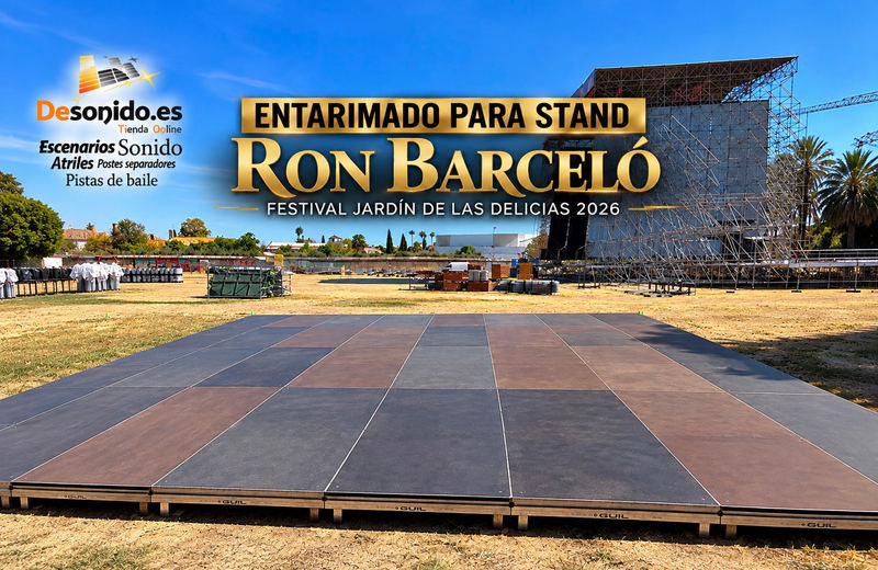 Imagen de la noticia: Entarimado de 8 × 8 metros para Ron Barceló