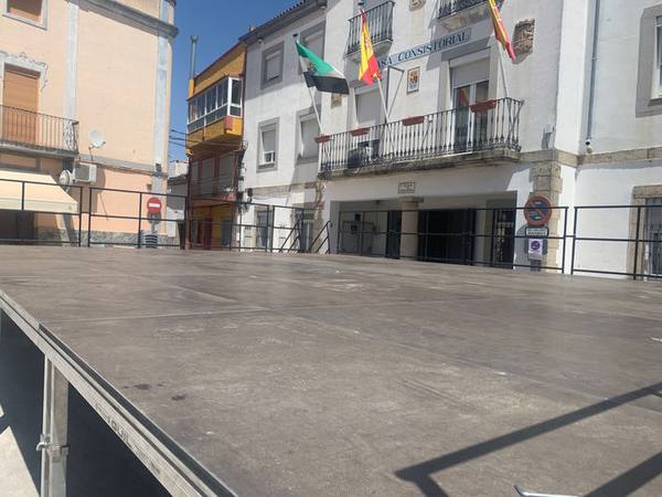 Escenario en Alcuescar (Cáceres)